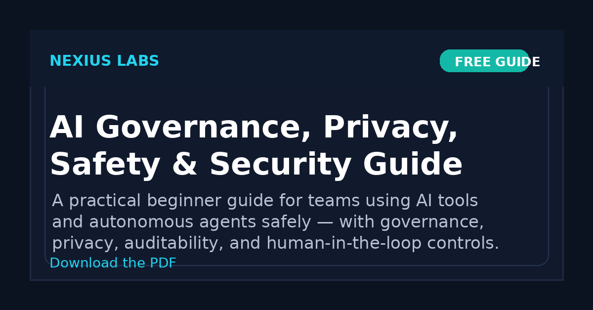 AI Governance, Privacy, Safety & Security Guide