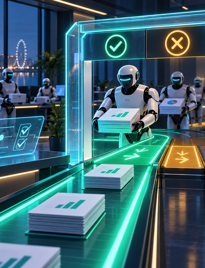 AI Agent Acceptance Tests: SMEs Need PASS and FAIL Before Automation — Nexius Labs visual concept