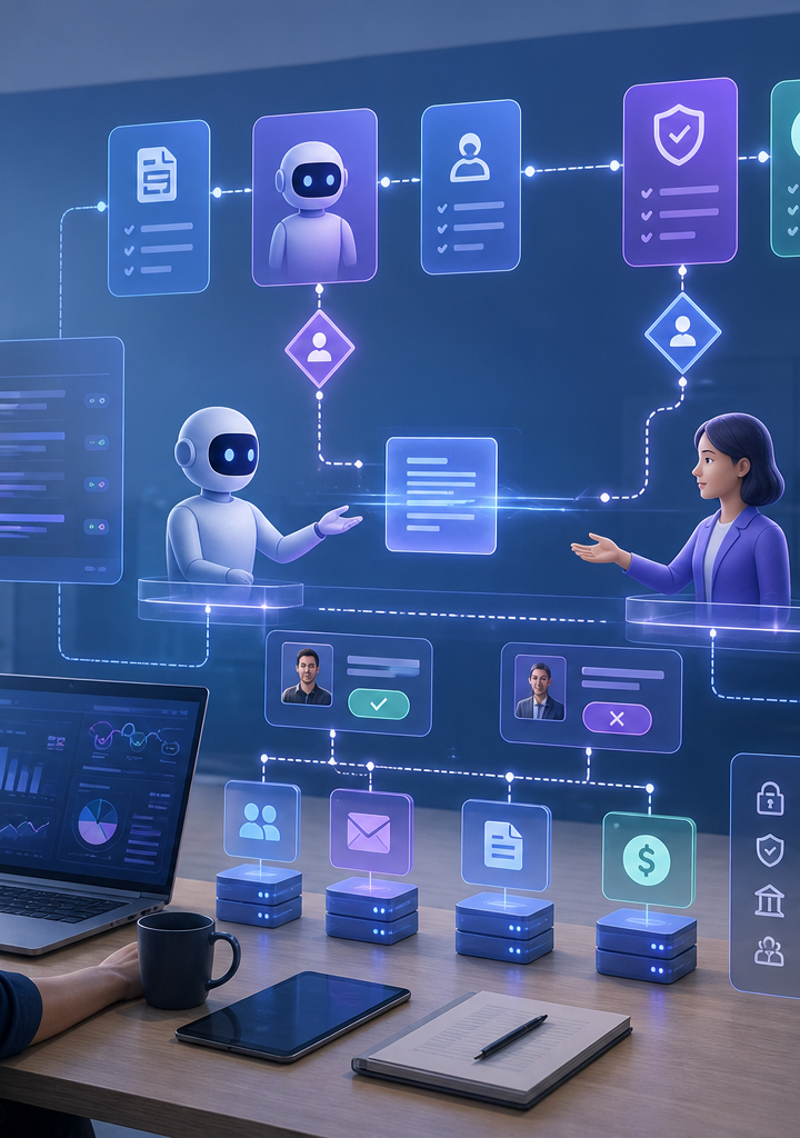 Workspace Agents Are Moving Into Business Workflows. SMEs Need Control Planes Before They Let Them Work. — Nexius Labs visual concept